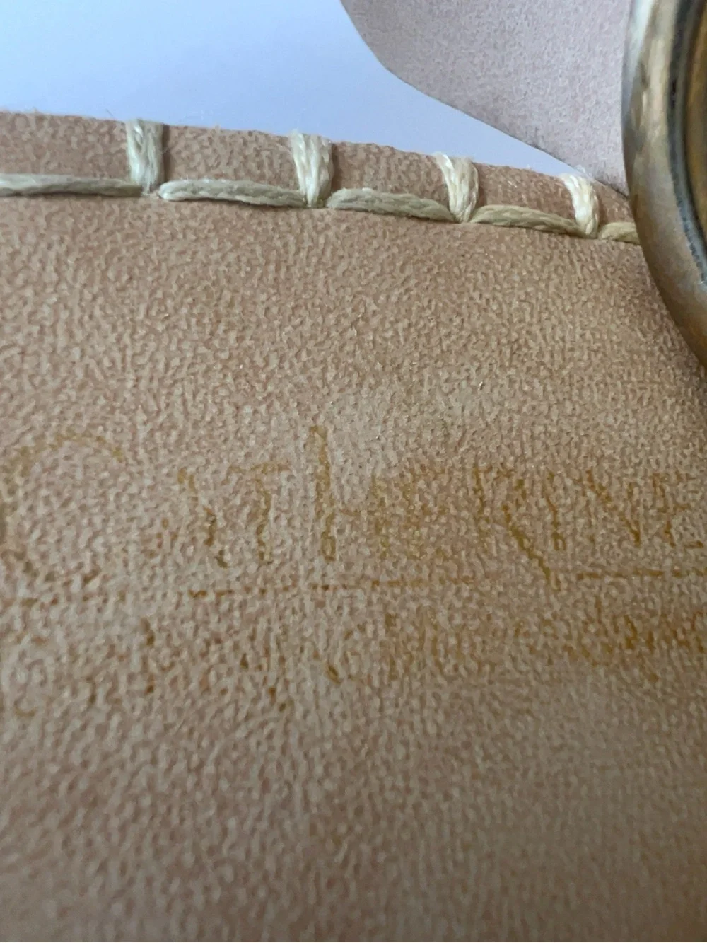Catherine Malandrino Nude Espadrille Platform Wedge Sandals Ankle Strap Size 7.5